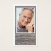 Sunset Photo Memorial Prayer Kaart (Voorkant)