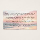 Sunset Photo Memorial Prayer Kaart (Achterkant)