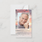 Sunset Photo Memorial Prayer Kaart met envelop Notitiekaartje (Voorkant)