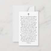 Sunset Photo Memorial Prayer Kaart met envelop Notitiekaartje (Achterkant)