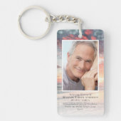 Sunset Photo Memorial Prayer Sleutelhanger (Voorkant)