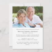 Sunset Photo Memorial Service Aankondiging (Achterkant)