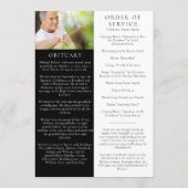 Sunset Photo Memorial Service Funeral Programmakaart (Achterkant)