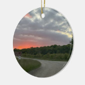Sunset Photo-Ornament Keramisch Ornament (Links)