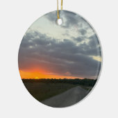 Sunset Photo-Ornament Keramisch Ornament (Links)