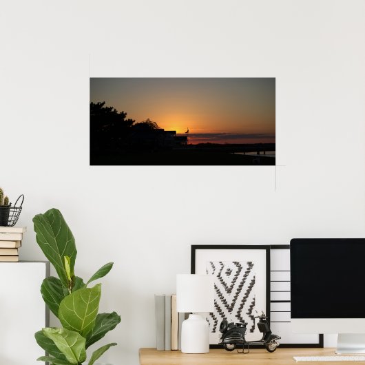 Sunset Photo Poster (Thuiskantoor)