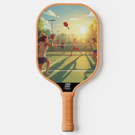 Sunset Pickleball Match Paddle (Voorkant)