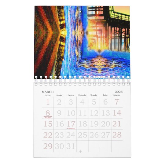 Sunset Pier 2019 Wall Calendar Kalender (Mar 2026)