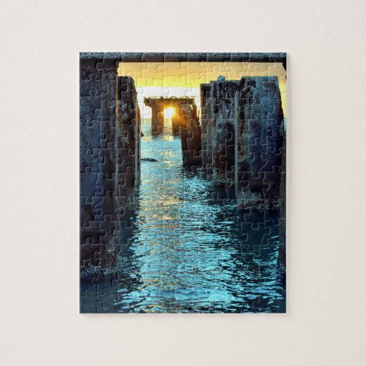 Sunset Pier Gasparilla Island - 8x10 - 110 pcs Legpuzzel (Verticaal)