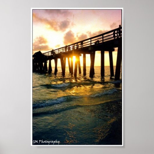 Sunset Pier Poster (Voorkant)