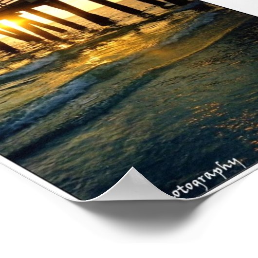 Sunset Pier Poster (Hoek)