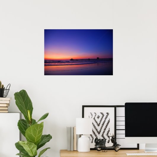 Sunset Pier Poster (Thuiskantoor)