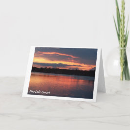Sunset - Pine Lake #3 Kaart