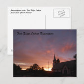 Sunset, Pine Ridge Briefkaart (Voorkant / Achterkant)