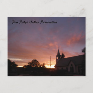 Sunset, Pine Ridge Briefkaart