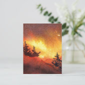 "Sunset Pines #5" Briefkaart voor landwegen (Staand voorkant)