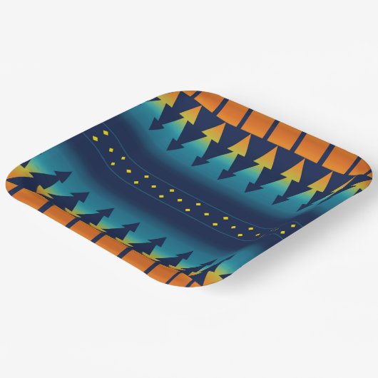 Sunset Pines (soonsonderste zonnepannen) uit het z Papieren Bordje (Gebogen)