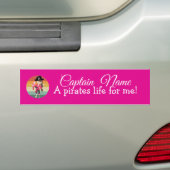 SUNSET Pink Girl Party Pirates Bumpersticker (Op auto)