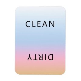 Sunset Pink Oranje Dishwasmachine Clean Dirty Magn Magneet