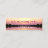 Sunset Pinks-profielkaart Mini Visitekaartje (Achterkant)