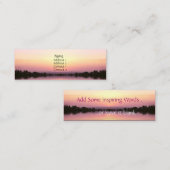 Sunset Pinks-profielkaart Mini Visitekaartje (Voorkant / Achterkant)