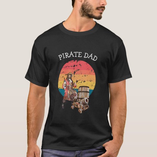 Sunset Pirate DAD Party T-Shirt (Voorkant)