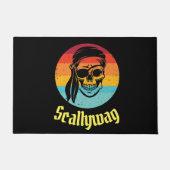 Sunset Pirate Party Scallywag Deurmat (Voorkant)