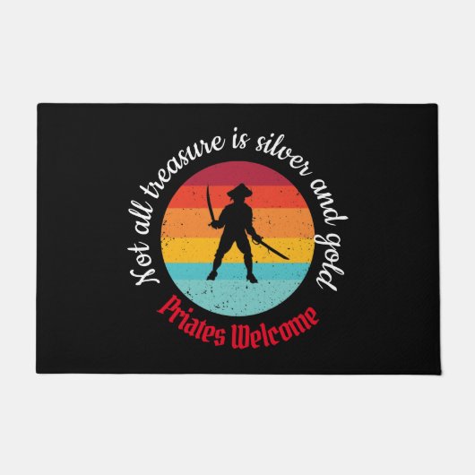 Sunset Pirate Party Welcome Doormat Deurmat (Voorkant)