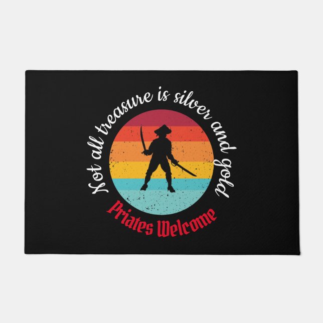 Sunset Pirate Party Welcome Doormat Deurmat (Voorkant)