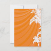 Sunset Plam Trees Wedding Bedankt (Achterkant)