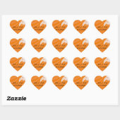 Sunset Plam Trees Wedding Save the Date Hart Sticker (Vel)