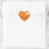 Sunset Plam Trees Wedding Save the Date Hart Sticker (Tas)