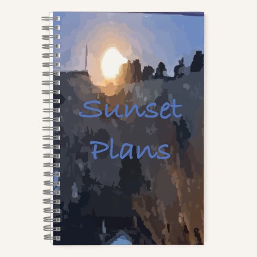 Sunset Plans Bullet Journal Notitieboek (Voorkant)