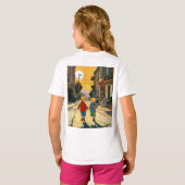 Sunset Playtime in San Francisco" - Hergé T-shirt (Achterkant volledig)