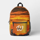 Sunset Plaza Marina 2584 Bedrukte Rugzak (Voorkant)