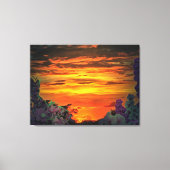 Sunset Plaza Marina 2584 Canvas Afdruk (Voorkant)