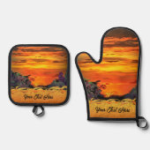 Sunset Plaza Marina 2584 Ovenwant & Pannenlap Set (Voorkant)