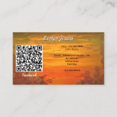 Sunset Plaza Marina 2584 Sociale QR-code Visitekaartje (Achterkant)
