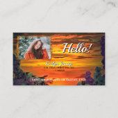 Sunset Plaza Marina 2584 Sociale QR-code Visitekaartje (Voorkant)