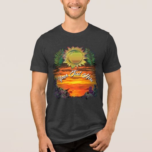 Sunset Plaza Marina 2584 Tri-Blend Shirt (Voorkant)
