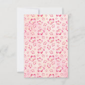 Sunset Plumeria Bruiloft Antwoord Kaarten (Achterkant)