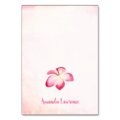 Sunset Plumeria Gepersonaliseerde Place Cards Kaart (Voorkant)
