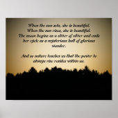 Sunset Poetry Poster (Voorkant)