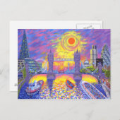 Sunset:pool van Londen 2013 Briefkaart (Voorkant / Achterkant)