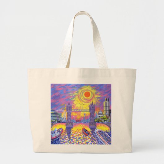 Sunset:pool van Londen 2013 Grote Tote Bag (Voorkant)