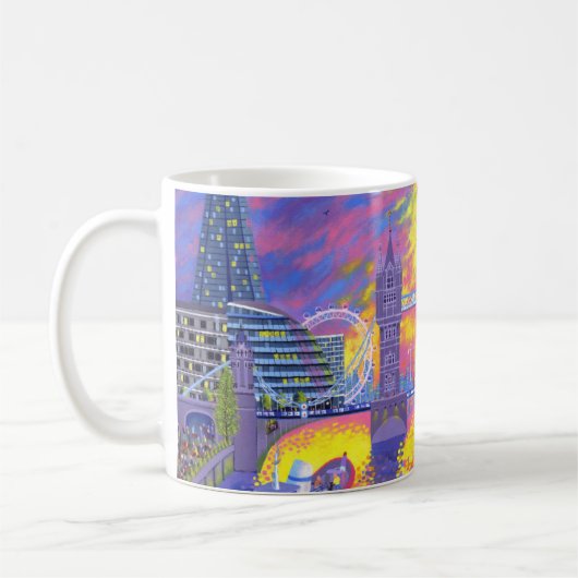 Sunset:pool van Londen 2013 Koffiemok (Links)