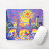 Sunset:pool van Londen 2013 Muismat (Met muis)