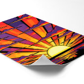 Sunset Pop-Art Poster (Hoek)