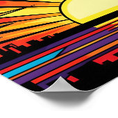 Sunset Pop-Art Poster (Hoek)