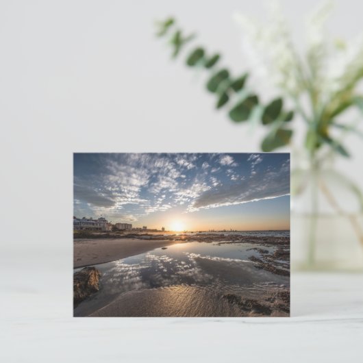 Sunset, Port Elizabeth, Zuid-Afrika Briefkaart (Staand voorkant)
